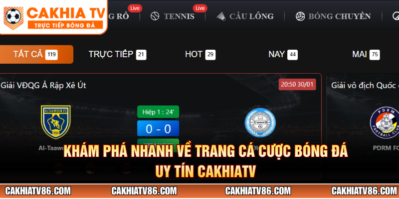 Khám phá nhanh về trang cá cược bóng đá uy tín CakhiaTV