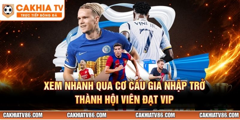 Xem nhanh qua cơ cấu gia nhập trở thành hội viên đạt VIP